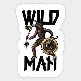 Wild Man Sticker